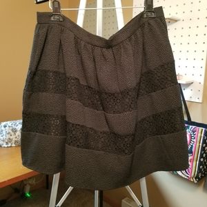 Black textured bubble skirt by xhilaration